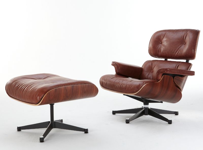 Eames lounge chair with ottoman in top grain italian leather[2]