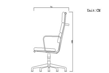Soft pad group side office chair [4] 
