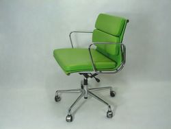 Aluminum Office chair in top leather
