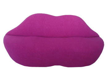 Bocca sofa in woolen fabric[2]