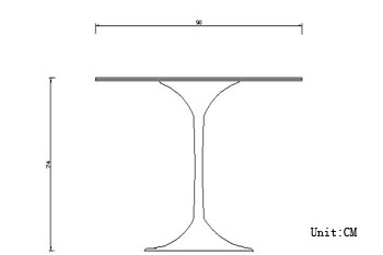 Tulip table in tempered glass top[2]