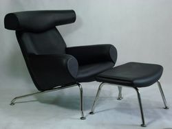 Wegner Ox Chair and Ottoman