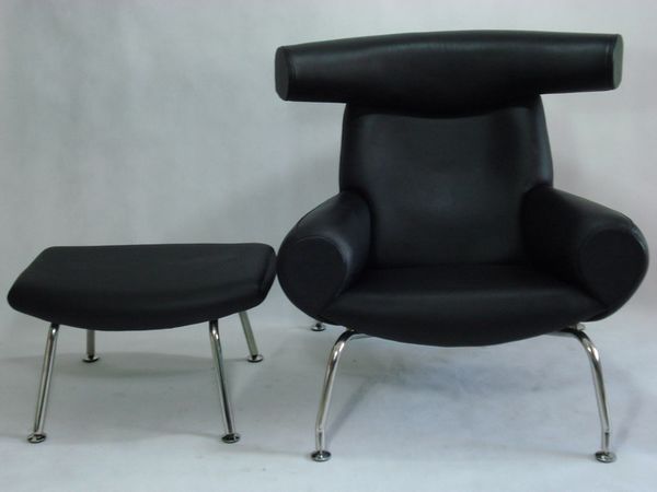Wegner Ox Chair and Ottoman[2]