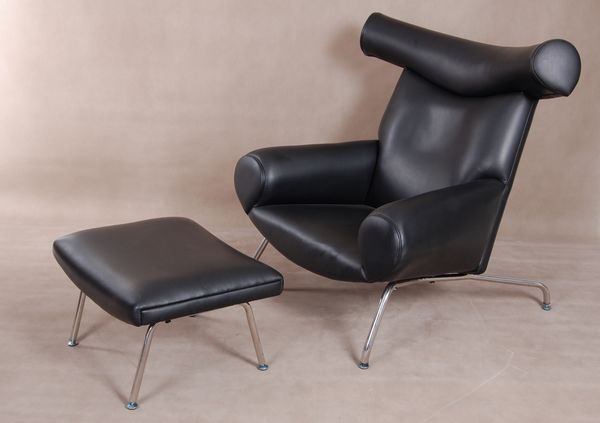 Wegner Ox Chair and Ottoman.1.JPG