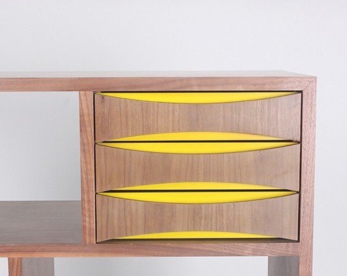 Mid-Century Modern Cabinet Wood Bookcase[5] 