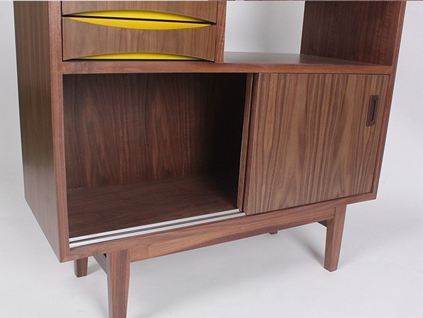 Mid-Century Modern Cabinet Wood Bookcase[4] 